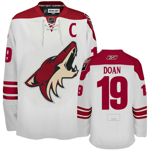 Fashionable and discount Phoenix Coyotes 19 Shane Doan White NHL Hockey Jersey